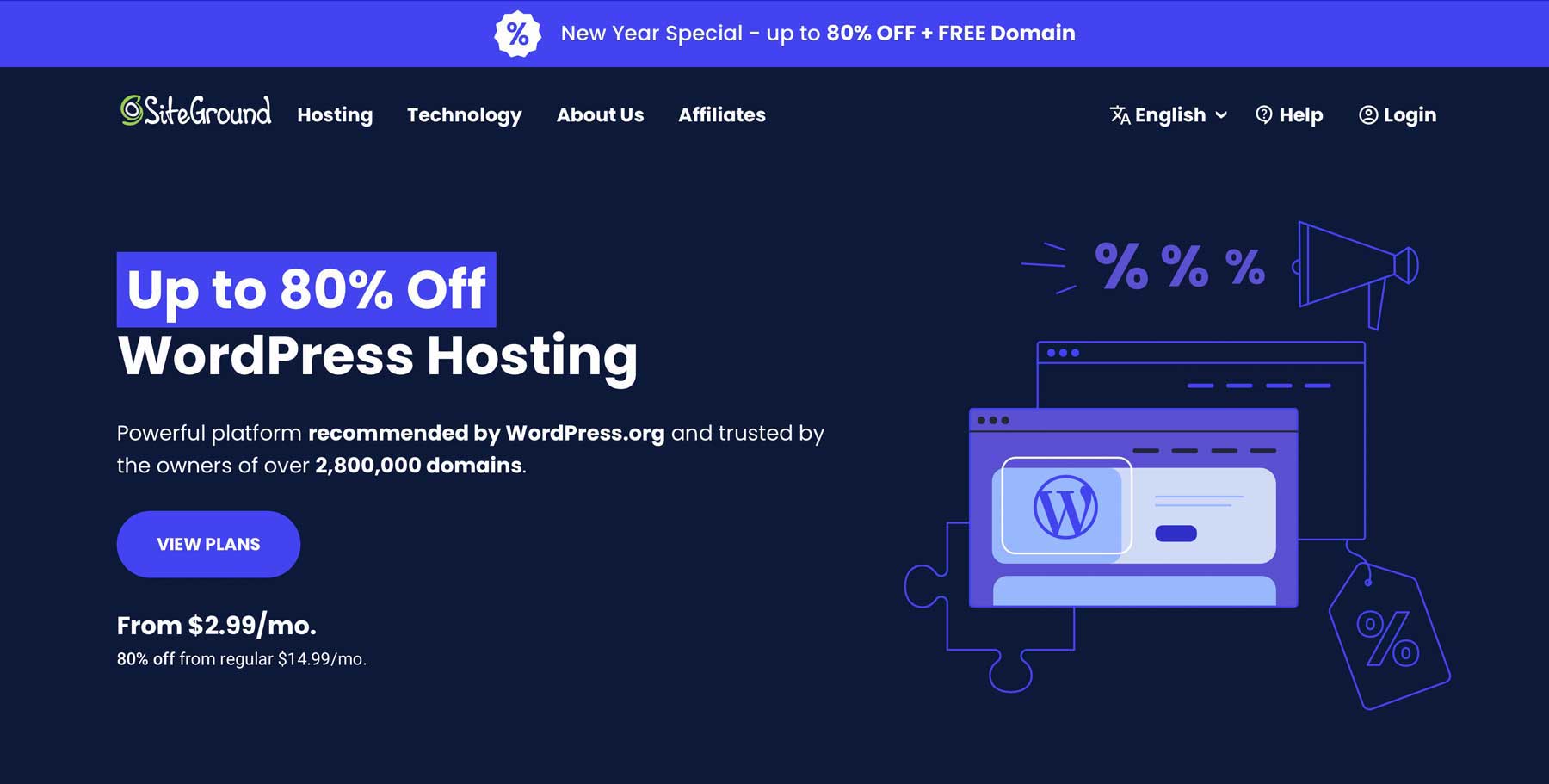 SiteGround hosting WordPress terbaik