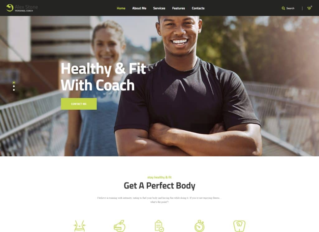 Alex Pietra | Tema WordPress Personal Gym Fitness Trainer