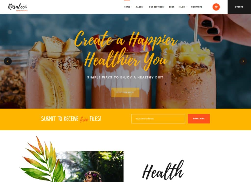 Rosaleen | Gesundheitscoach, Redner und Motivations-WordPress-Theme