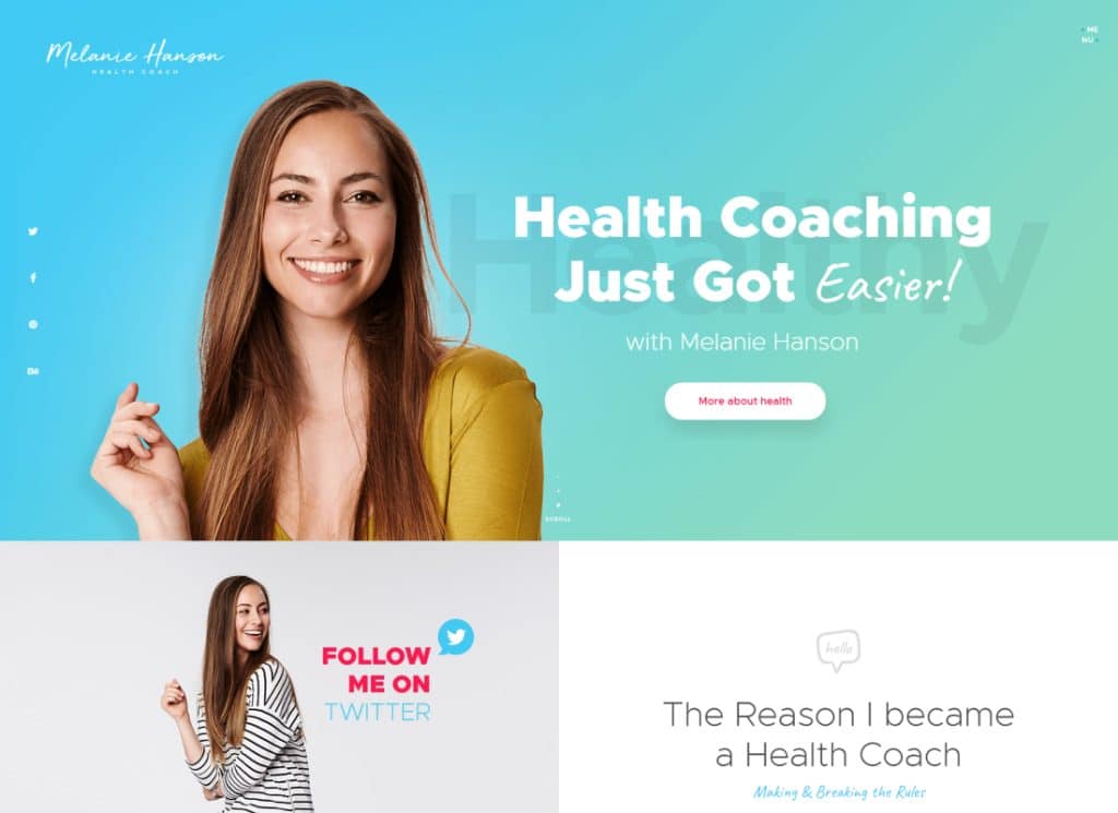 Тема WordPress для блога Health Coach и журнала Lifestyle