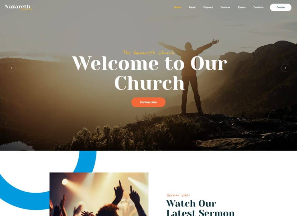 Nazareth - Tema WordPress Gereja & Agama