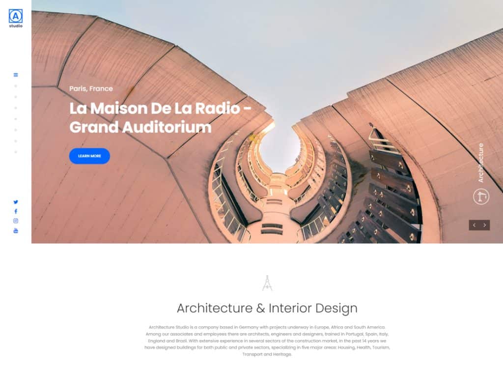 A.Studio - Tema WordPress per interior design e architettura