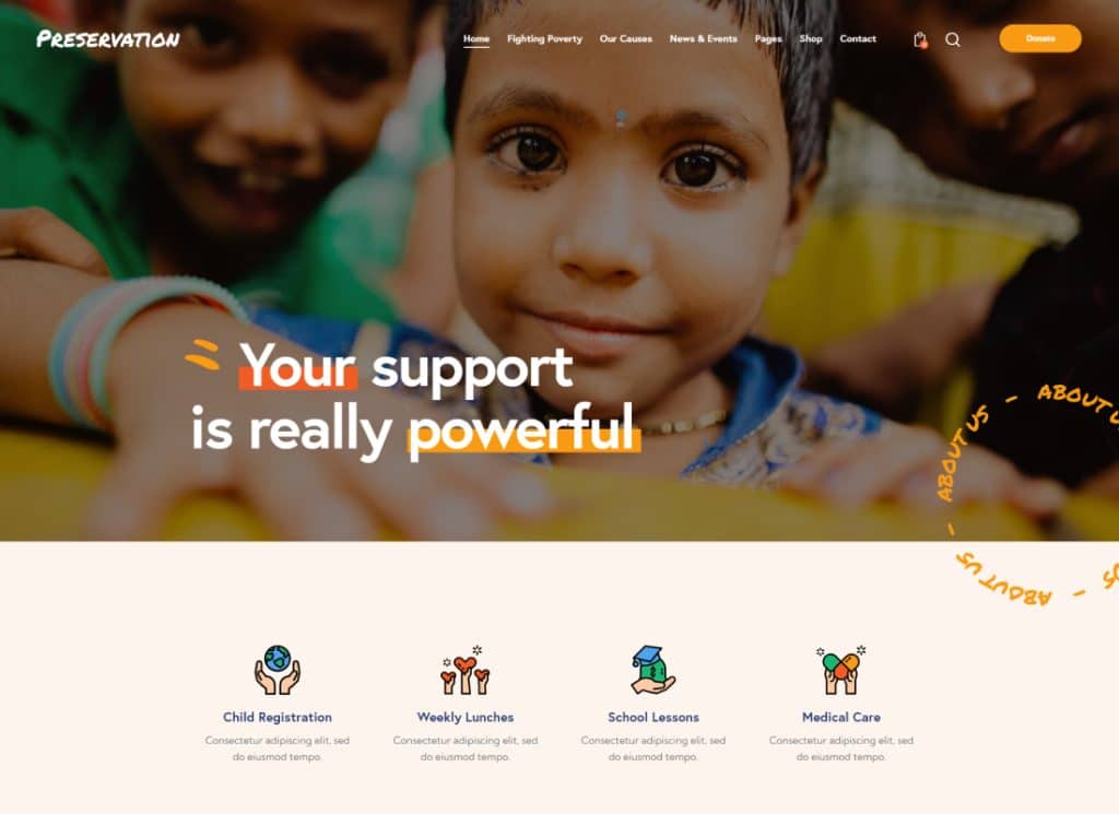 Ochrona — motyw WordPress dla organizacji non-profit i ekologii