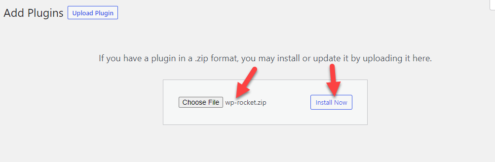 installa wp rocket