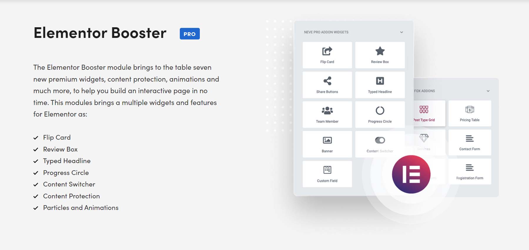 Elementor Booster بواسطة Neve