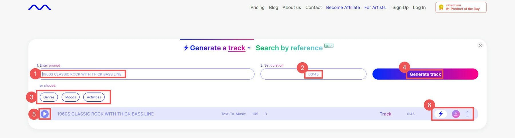 Mubert Create AI Track - Pașii 1-6