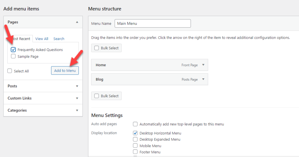 FAQ aggiunte: visualizza le FAQ in WordPress