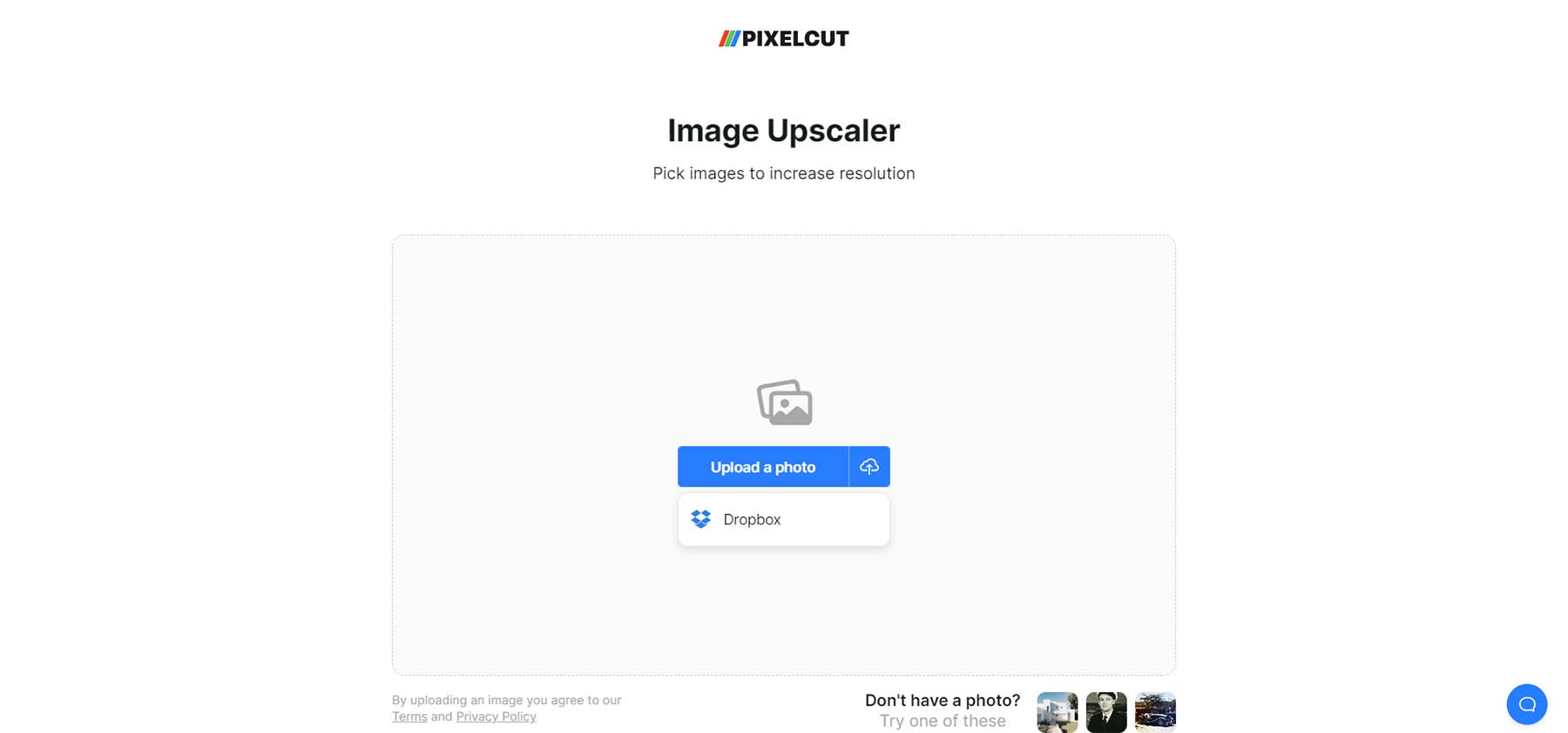 قم بالتحميل مباشرة من حساب Dropbox الخاص بك إلى PixelCut