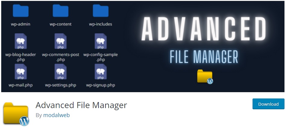 plug-in avanzati di file manager wordpress per file manager