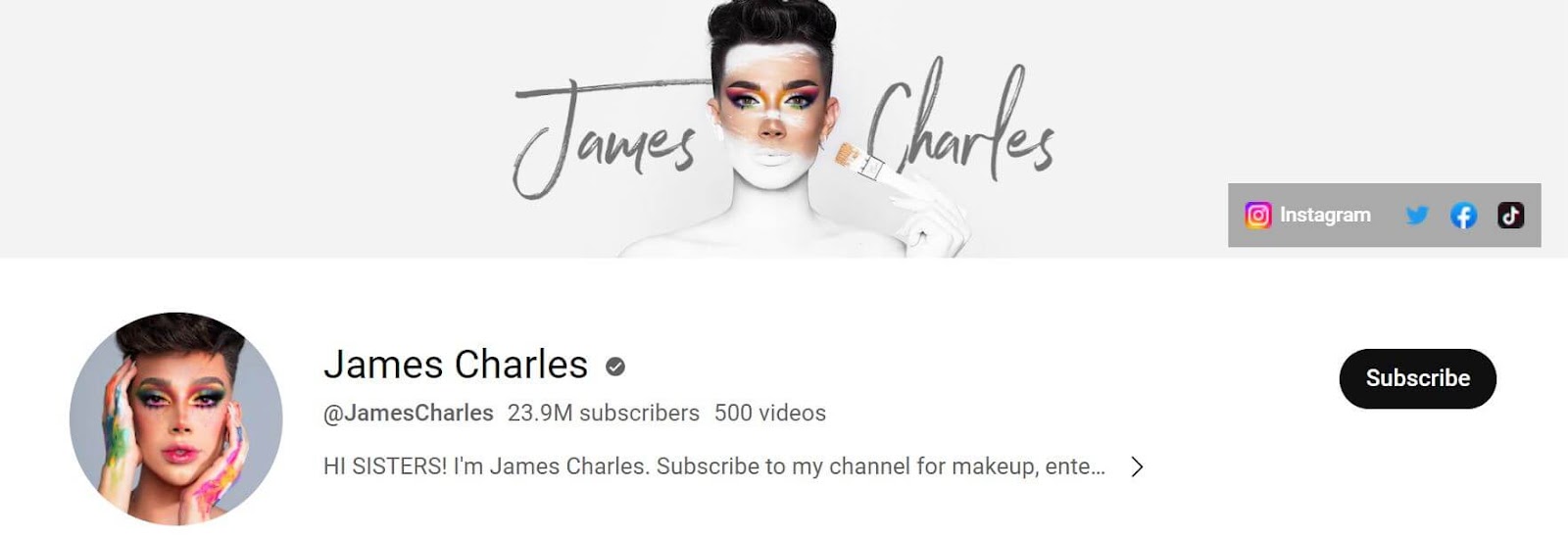 James Charles: One of the YouTube Beauty Influencers