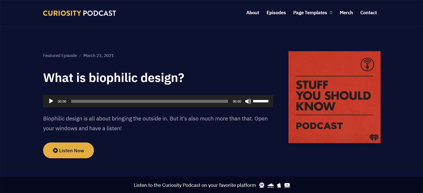 Podcast Plus, um tema de podcast WordPress