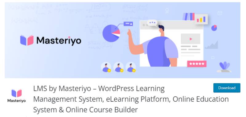 Плагин masteriyo wordpress для страницы загрузки онлайн-курсов