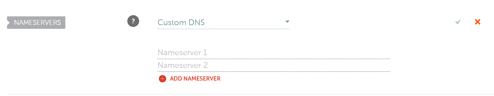 Adăugarea unui server de nume personalizat în Namecheap.