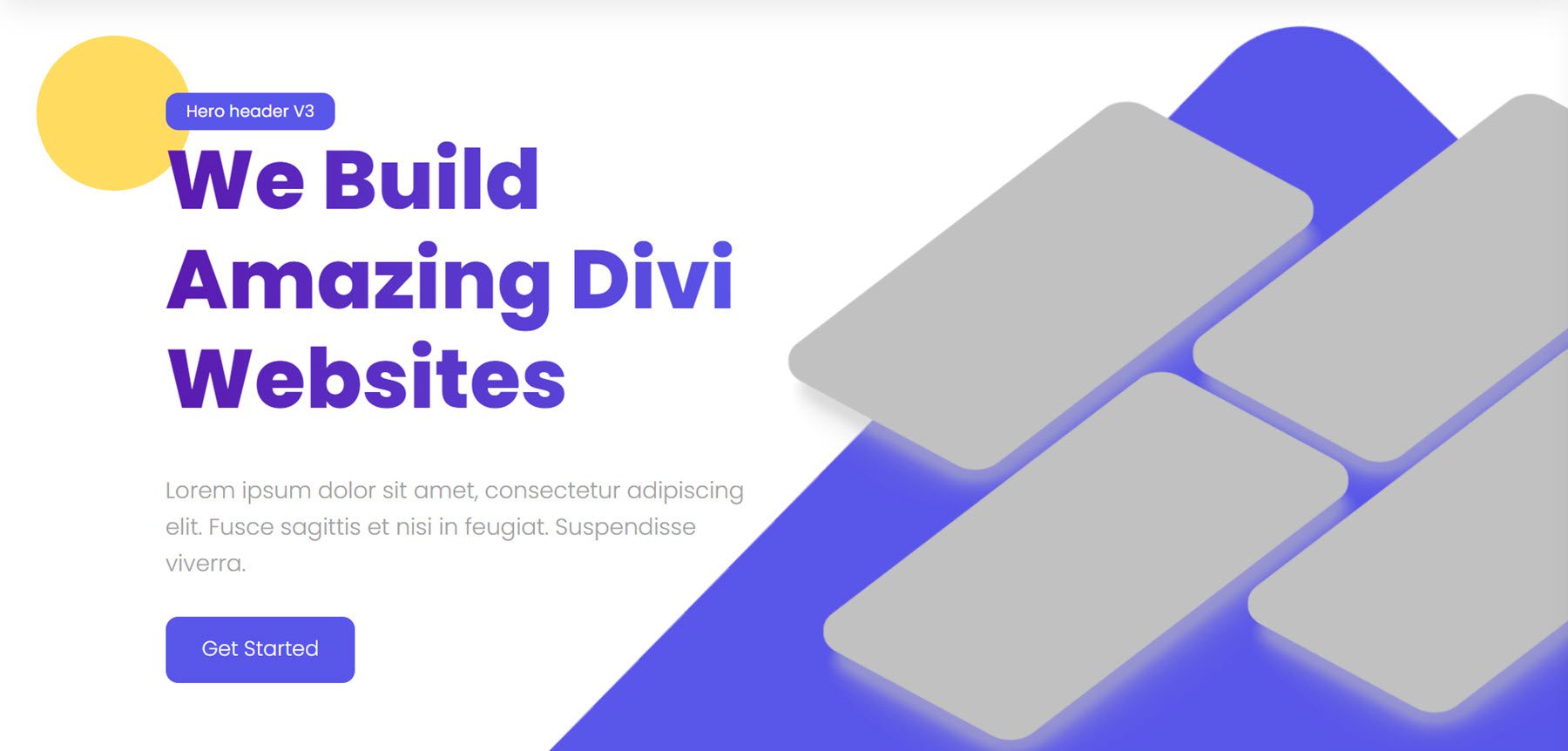 Kali 多用途 Divi 兒童主題英雄標題 3