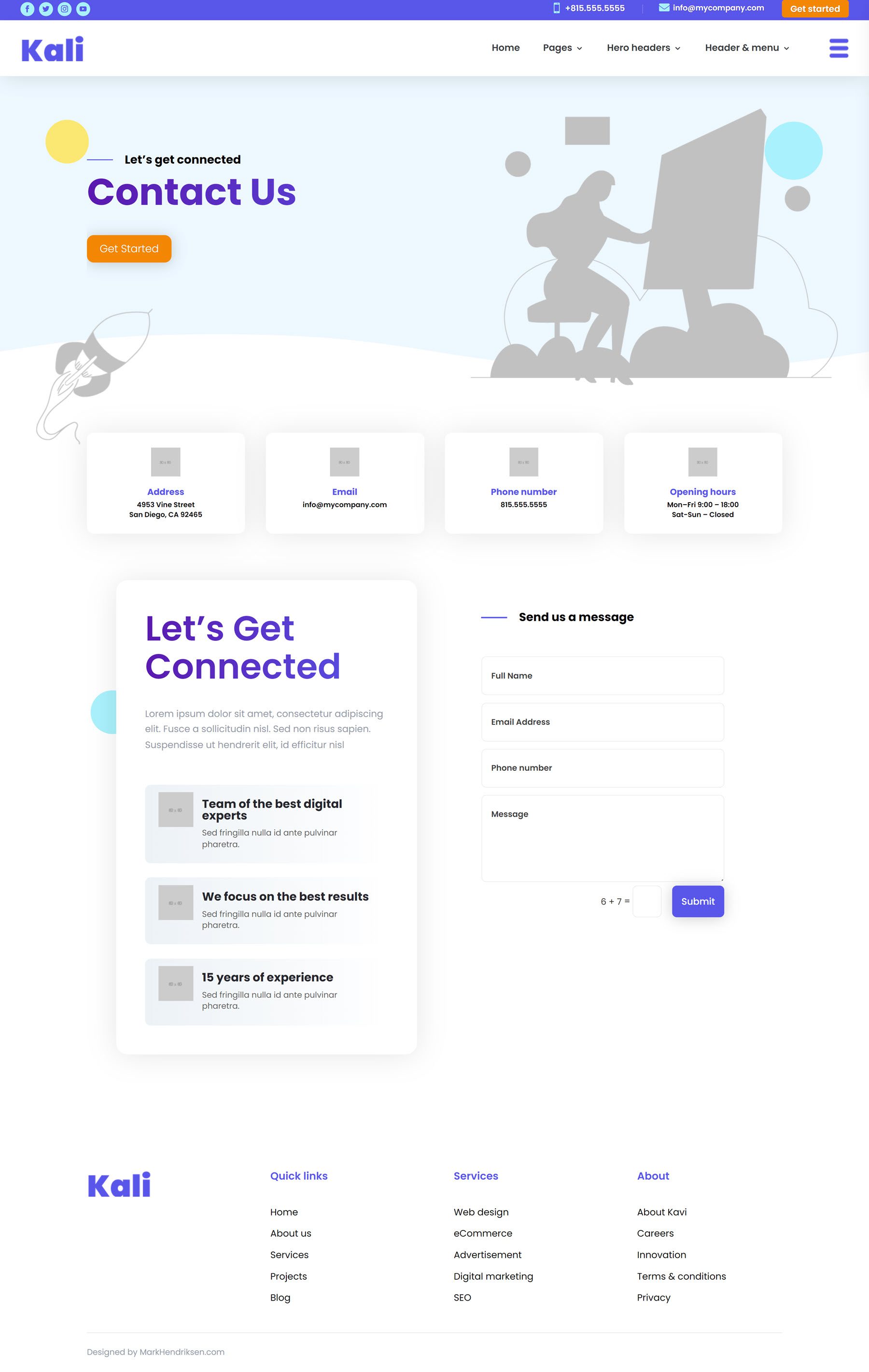 Kali Multi-Purpose Divi Child Theme Contactați-ne