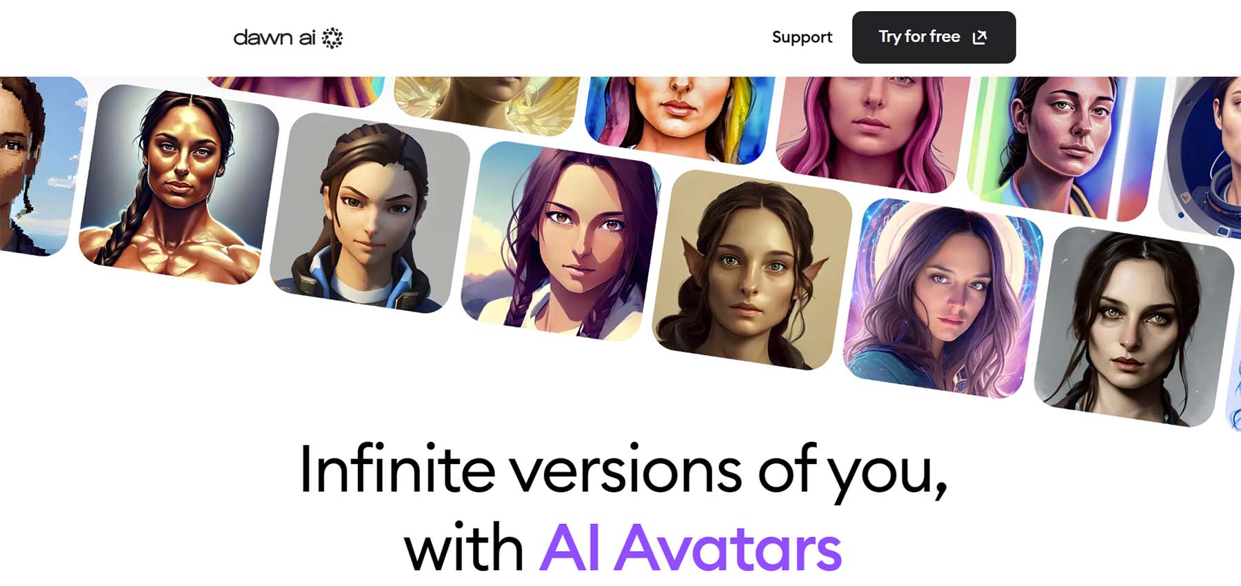 Dawn AI, un generatore di avatar AI