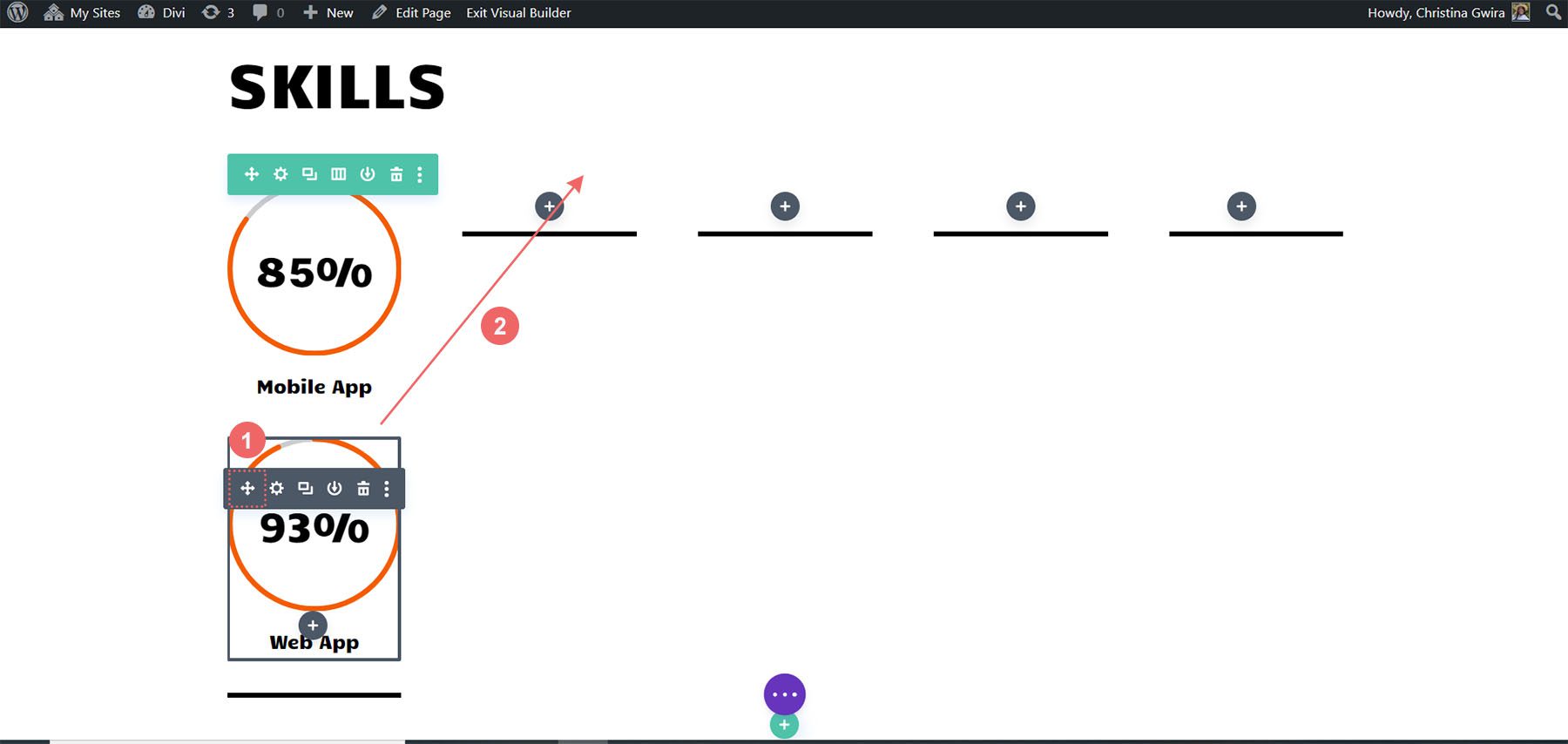 Mettre à jour et déplacer le module de compteur de cercles