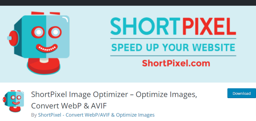 เครื่องมือเพิ่มประสิทธิภาพรูปภาพ shortpixel