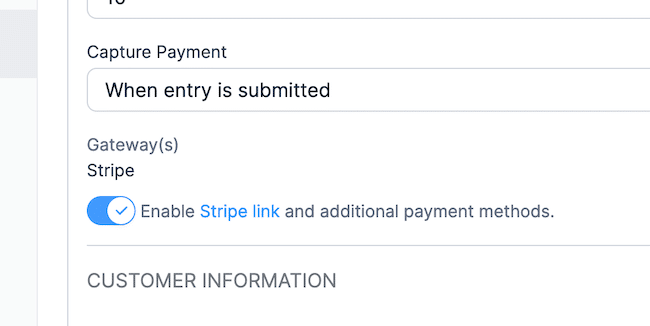 Come abilitare Stripe link e opzioni di pagamento aggiuntive