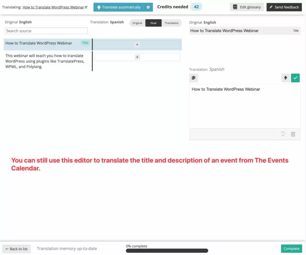 Traduire les types de publication personnalisés