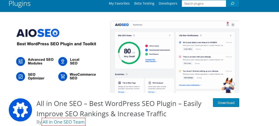 Plugin SEO tout-en-un