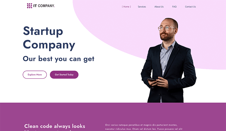 IT Company template