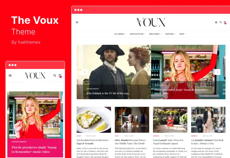 The Voux Theme - 종합 잡지 WordPress Theme