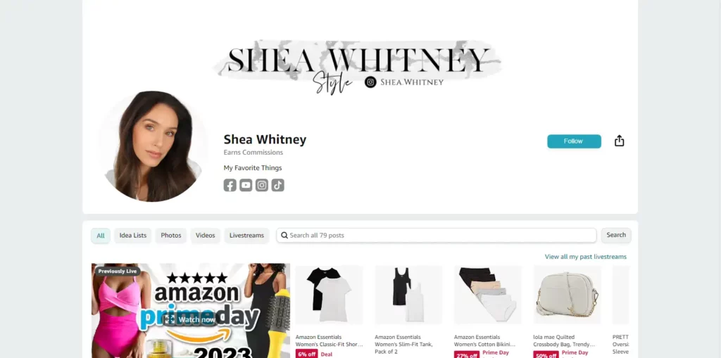 Shea Whitney : une influenceuse mode Amazon