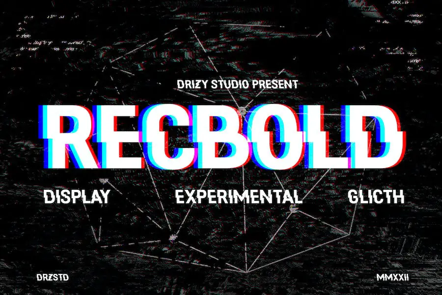 Recbold - Font Glitch experimental -