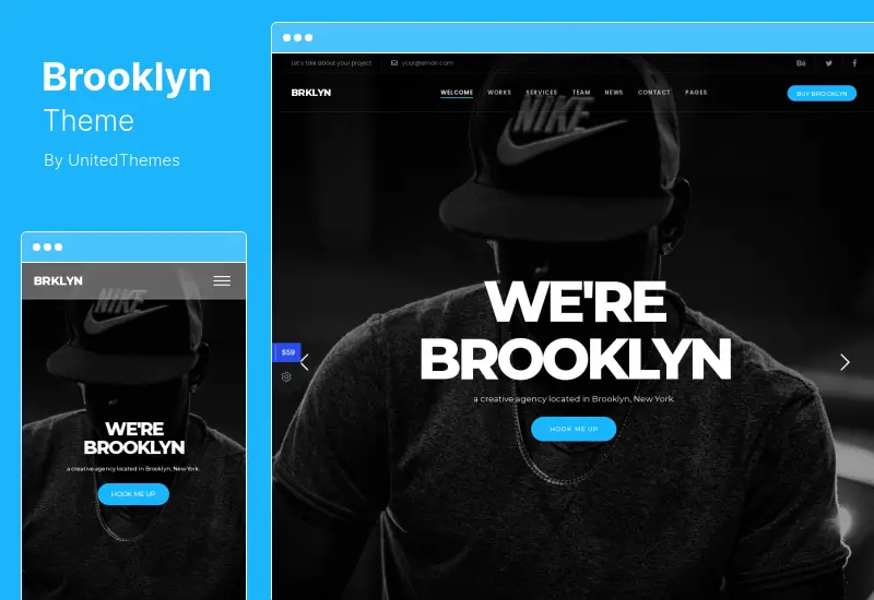 Brooklyn Theme — креативная многоцелевая адаптивная тема WordPress