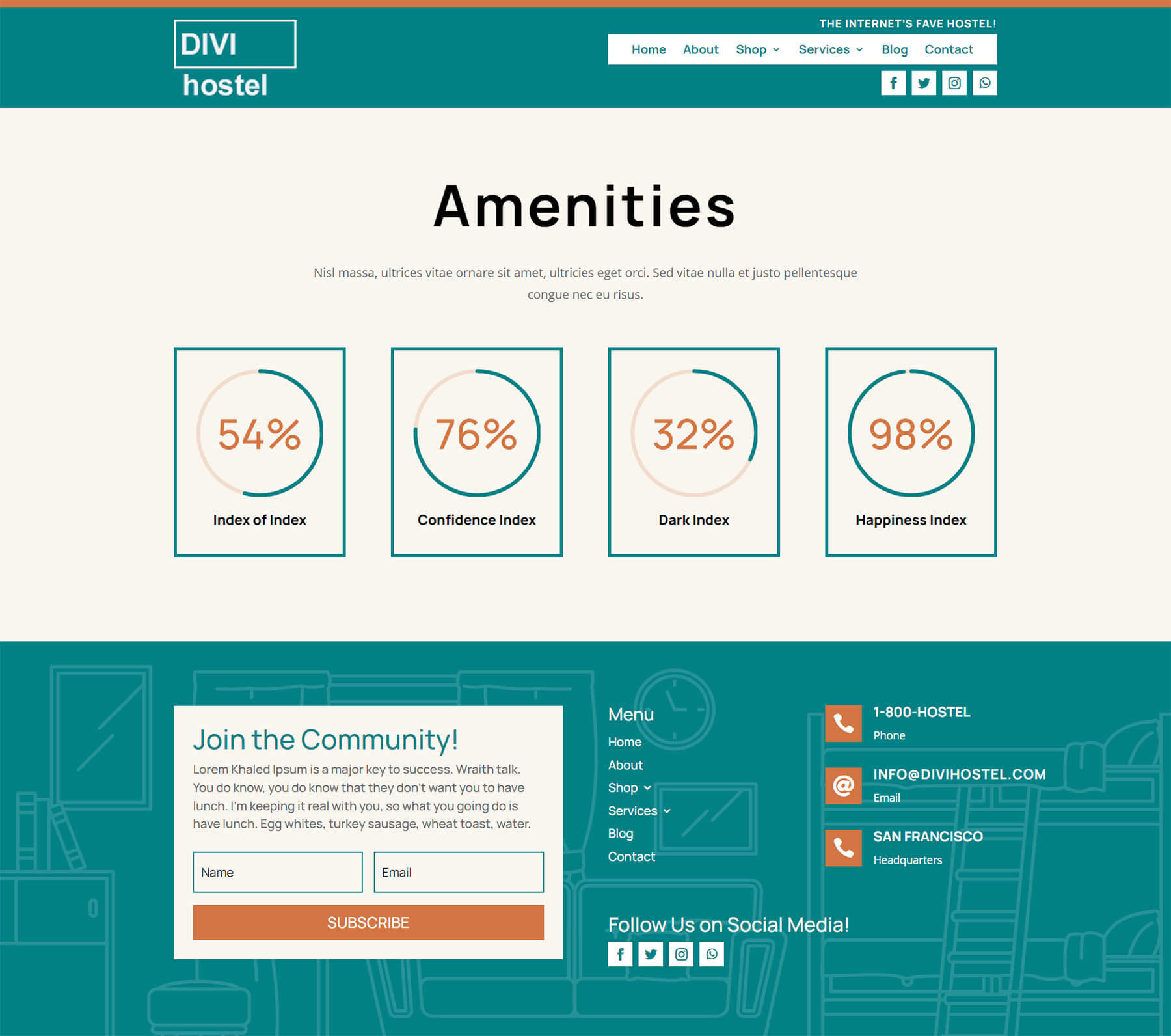 Style Divi's Circle Counter Module - Divi Hostel. نمط ديفي سيركل كاونتر مودول - ديفي هوستل