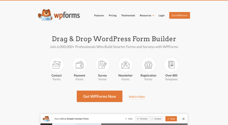 wpforms-плагин для пожертвований