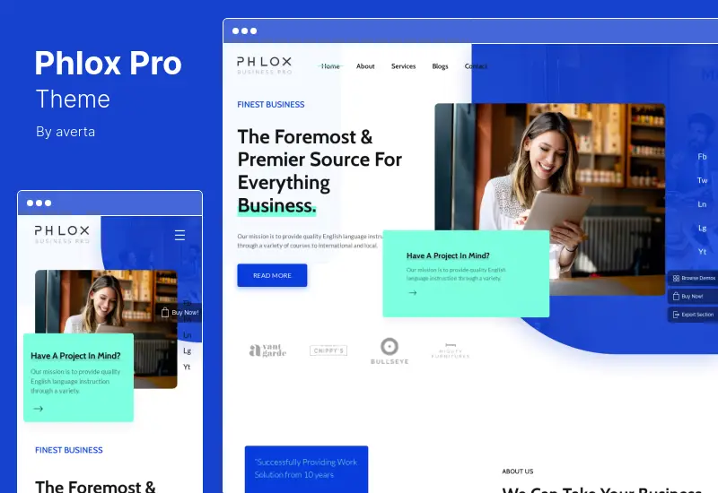 Tema Phlox Pro - Tema WordPress Serbaguna Elementor