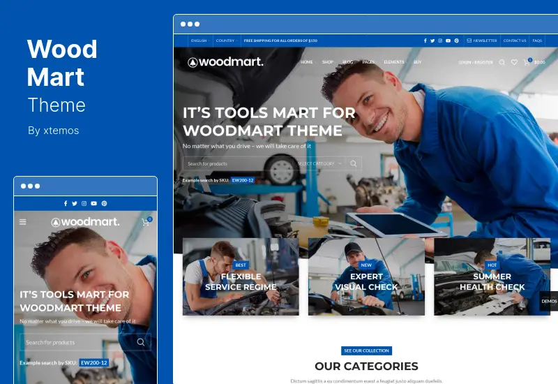 Tema WoodMart - Tema WooCommerce Serbaguna