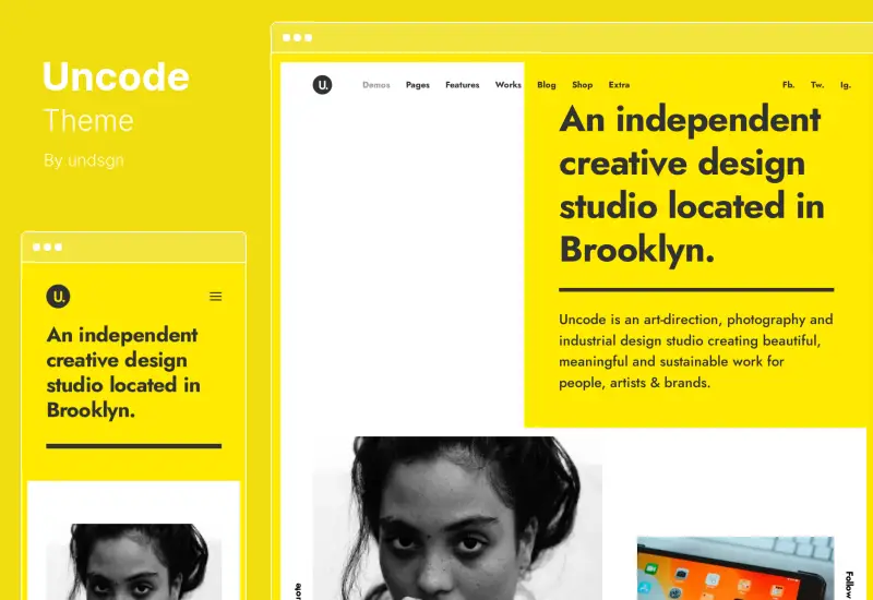 Uncode テーマ - クリエイティブ & WooCommerce WordPress テーマ