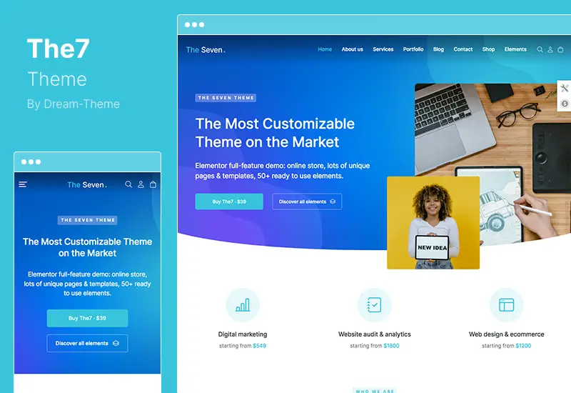 Tema The7 - Pembuat Situs Web dan eCommerce untuk Tema WordPress