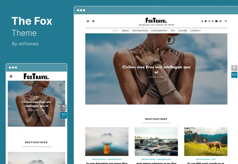 The Fox Theme - Tema WordPress Majalah Blog Koran Minimal