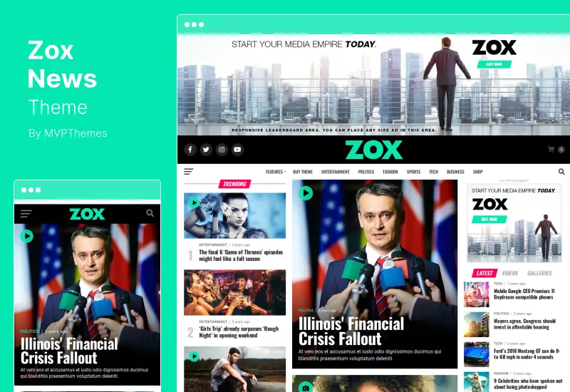 Zox News Theme - Tema WordPress Berita & Majalah Profesional