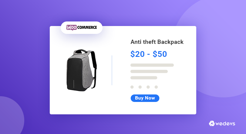 Precio variable del producto WooCommerce