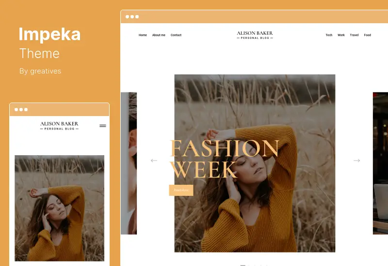 Impeka Theme - ธีม WordPress อเนกประสงค์ที่สร้างสรรค์