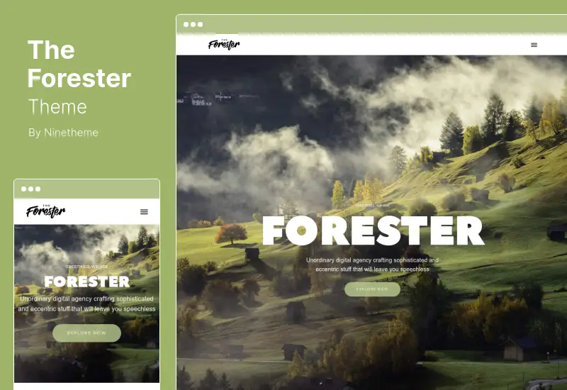 ธีม Forester - ธีม WordPress ผลงานสร้างสรรค์ของ Elementor