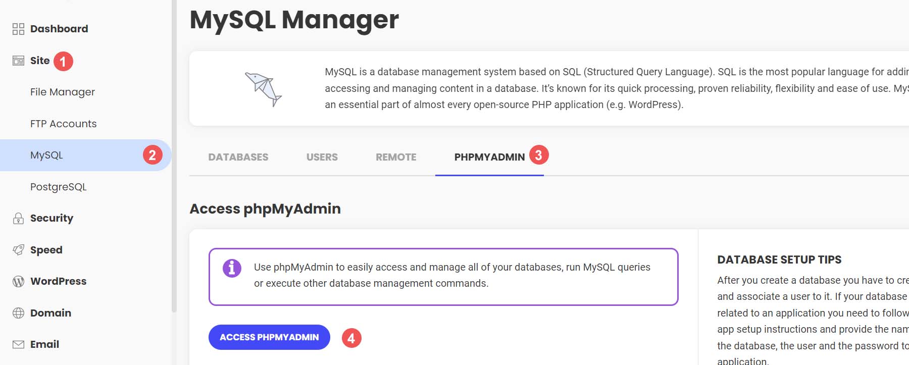 Mulai buat cadangan basis data Anda