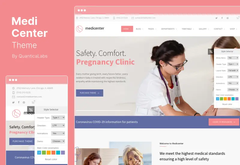 MediCenter Theme - ธีมสุขภาพทางการแพทย์ WordPress