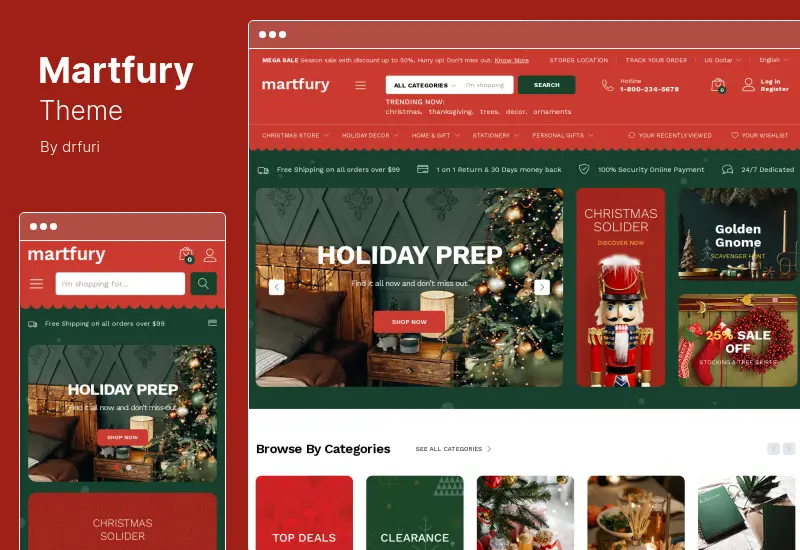 ธีม Martfury - ธีม WooCommerce Marketplace WordPress