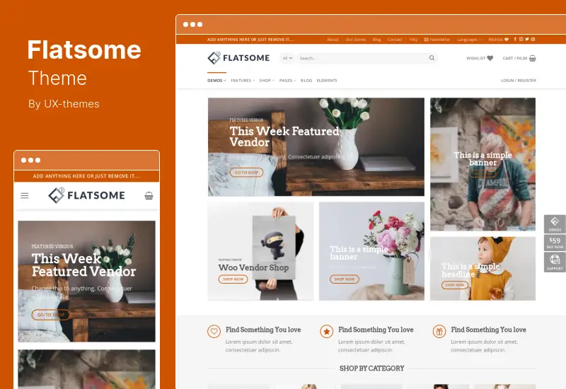 ธีม Flatsome - ธีม WooCommerce ที่ตอบสนองอเนกประสงค์