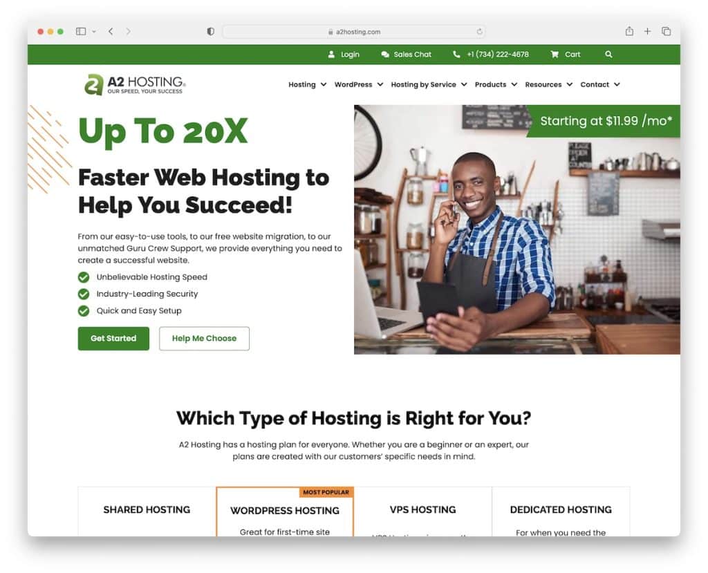 a2 hosting paket web hosting bulanan