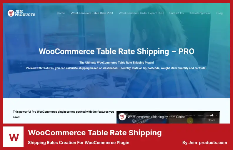 ปลั๊กอินการจัดส่งสินค้าอัตราตาราง WooCommerce - การสร้างกฎการจัดส่งสำหรับปลั๊กอิน WooCommerce