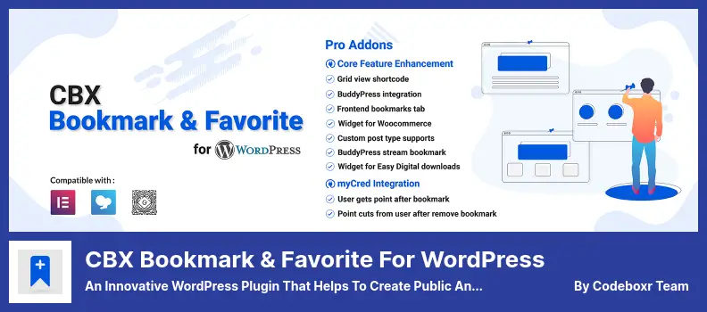 CBX Bookmark & ​​Favorit untuk Plugin WordPress - Plugin WordPress Inovatif yang Membantu Membuat Bookmark Publik dan Pribadi