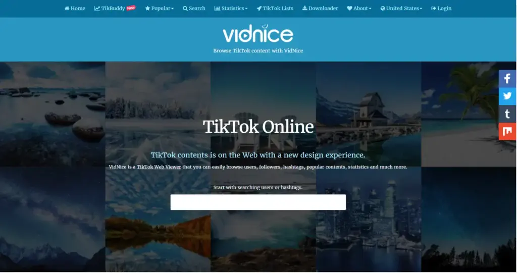 tiktok視聴者プロフィール：vidnice