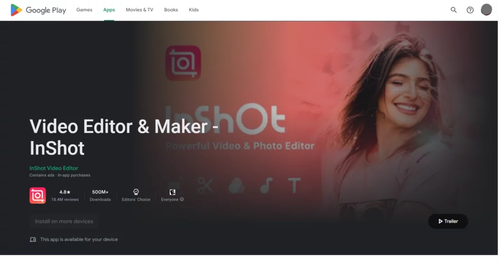 aplikasi edit video gratis terbaik untuk tiktok: inshot